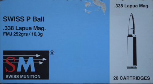 Патрони за карабина Swiss P Target .338 Lapua Magnum 252 gr FMJ