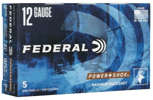 Federal Power-Shok Buckshot F127 1Buck, 12/70
