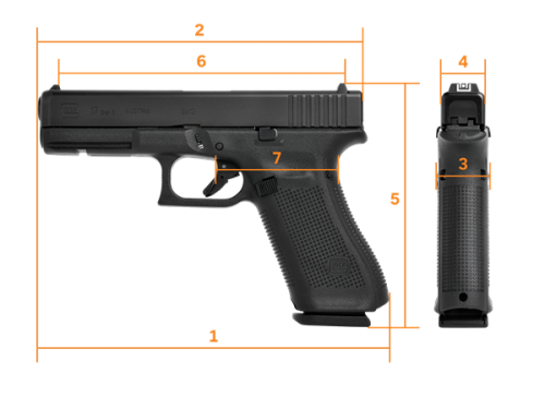 GLOCK G17, Gen.5 MOS, Standard, M13.5x1 cal.9x19