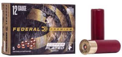 Federal Premium Buckshot P158 00 Buck 15 Pel 12/76