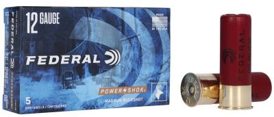 Federal Power-Shok Buckshot FC127  000Buck 12/70