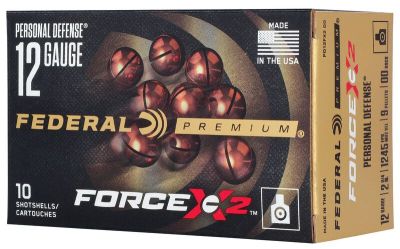 PD152FX2 00 Personal Defense Shotshell FORCE X2, 00 Buck Shot, 2-3/4"